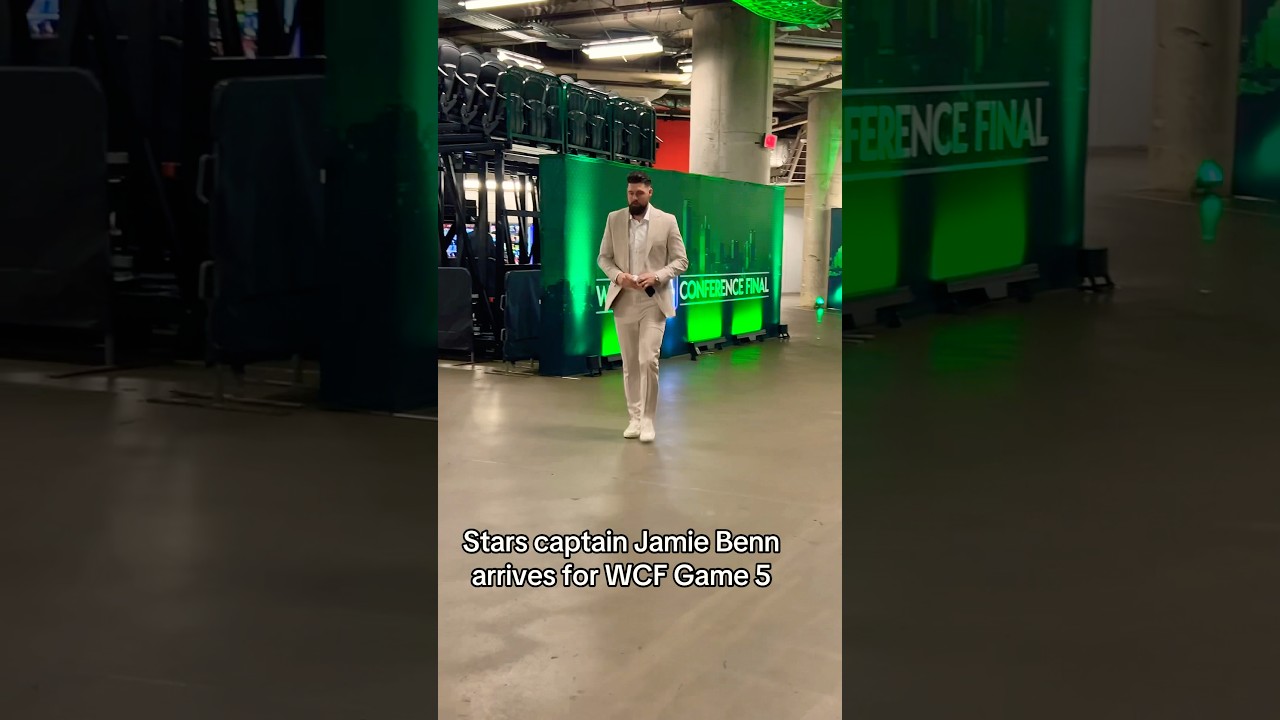 Dallas Stars captain Jamie Benn arrives for WCF Game 5 vs. #Oilers 🌟 #dallas #stars #nhl #hockey