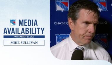 NYR at CAR: Mike Sullivan Postgame Media Availability | Nov. 26, 2025
