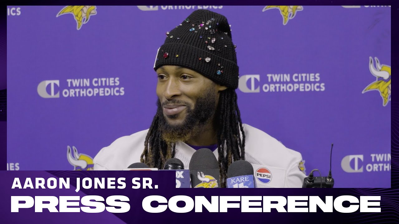 Aaron Jones Talks Practicing with Max Brosmer, J.J. McCarthy, Facing Sam Darnold & Seahawks