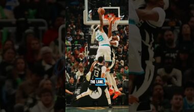 A BEAUTIFUL PLAY FROM THE HORNETS. TRE MANN POSTERIZED THE BUCKS CENTER