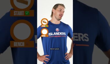 New York Islanders Start, Bench, Cut: Pies!