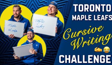 Toronto Maple Leafs Cursive Writing Challenge