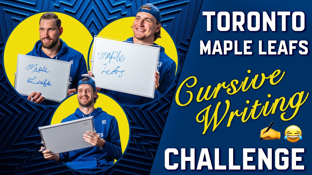 Toronto Maple Leafs Cursive Writing Challenge