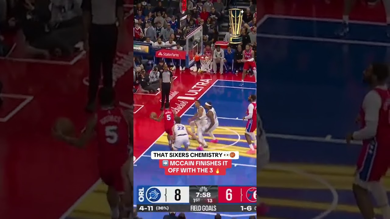 This Sixers ball movement was textbook 👀