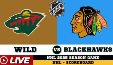 🔴LIVE : Minnesota Wild Vs Chicago Blackhawks | NHL 2025 | NHL Live SCOREBOARD