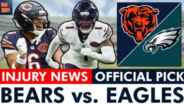 Chicago Bears Injury News Ft. Jaylon Johnson & Kyler Gordon + FINAL Bears vs. Eagles PREDICTION!