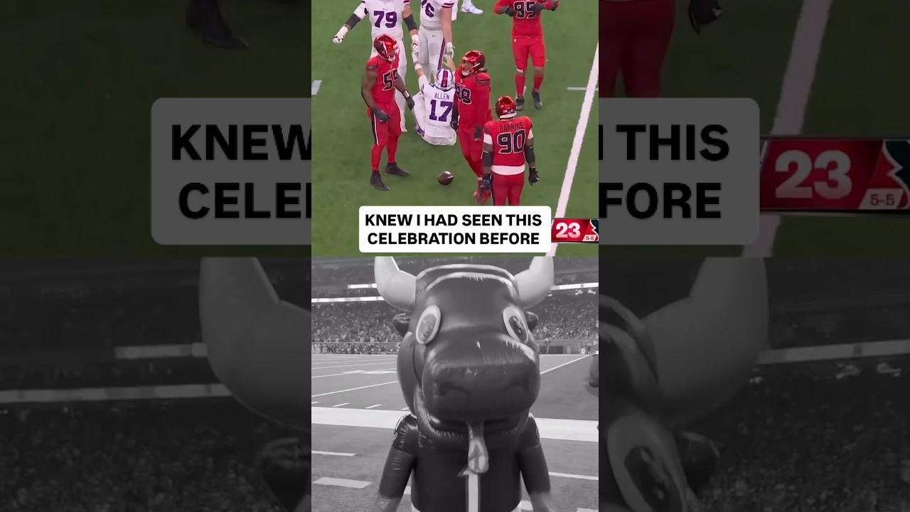 inflatabull is an inspiration #houston #texans #buffalo #bills #tnf #celebration