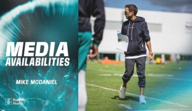 Coach Mike McDaniel meets with the media | Miami Dolphins