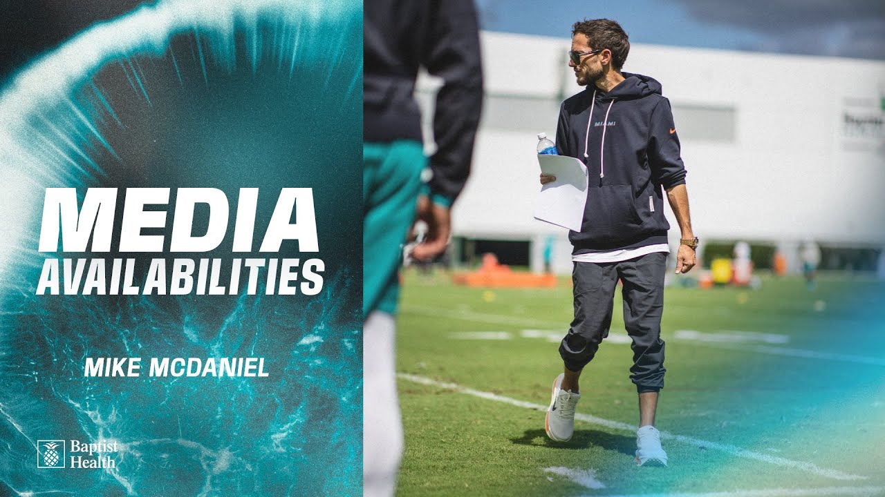 Coach Mike McDaniel meets with the media | Miami Dolphins