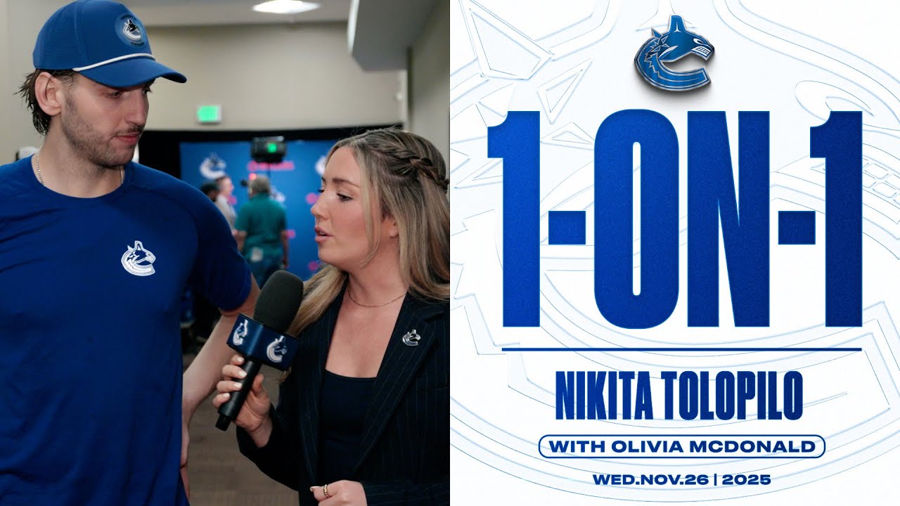 Nikita Tolopilo 1-on-1 | Canucks at Ducks (Nov 26, 2025)