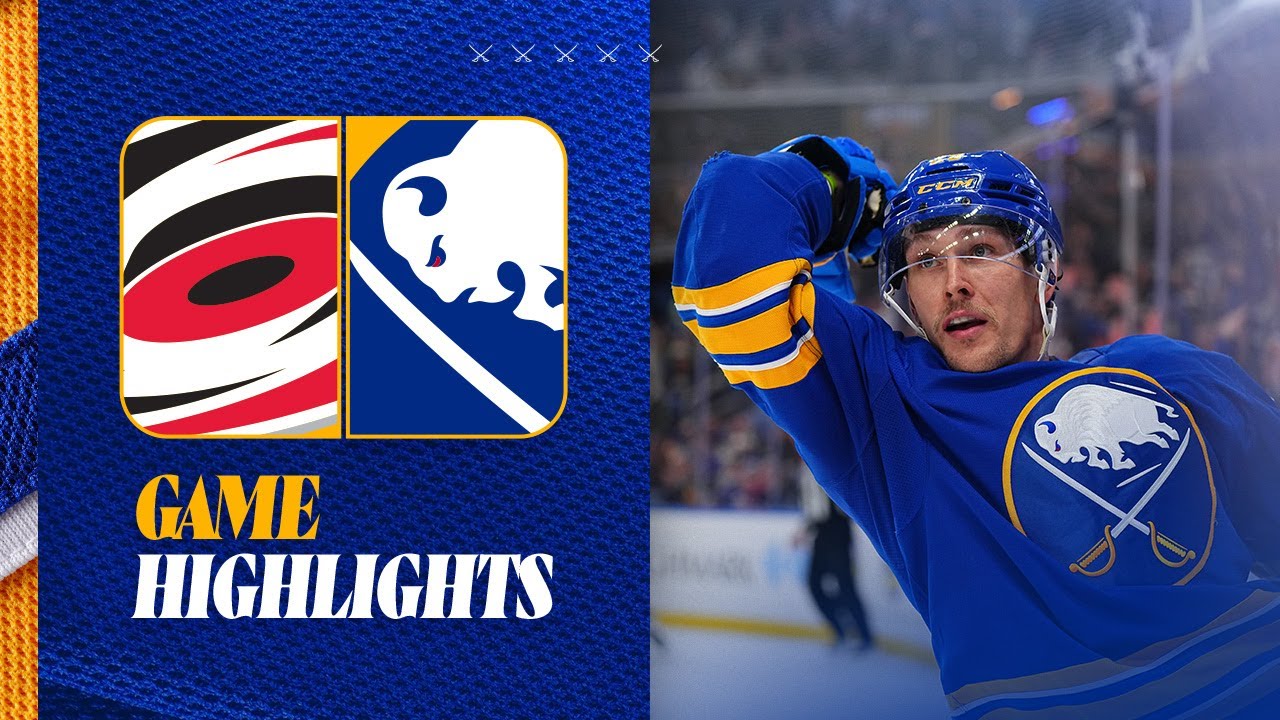 Beck Malenstyn Insane Breakaway Goal In Buffalo Sabres 4-1 Win Over Carolina Hurricanes | Highlights