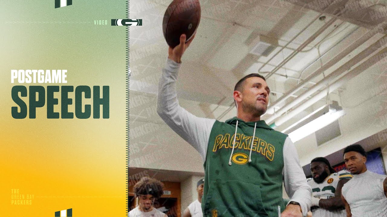Postgame speech: Packers celebrate Thanksgiving win in Detroit