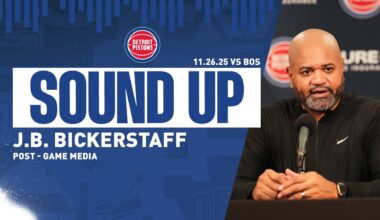 Post-Game Press Conference: J.B. Bickerstaff | Pistons vs. Celtics | 11.26.2025
