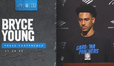 Bryce Young on Panthers' Week 12 meeting with the San Francisco 49ers | Carolina Panthers