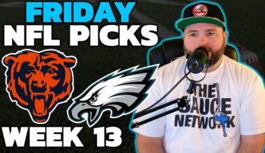 Bears vs Eagles Picks - NFL Week 13 Friday Night Football with Kyle Kirms
