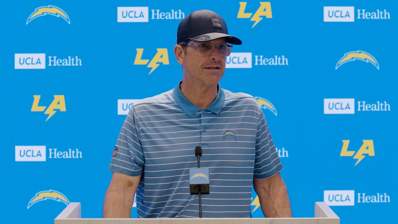 Jim Harbaugh On Injury Updates Vs Jaguars | LA Chargers
