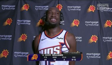 Mark Williams Postgame Interview with Tom Chambers and Tom Leander | Phoenix Suns