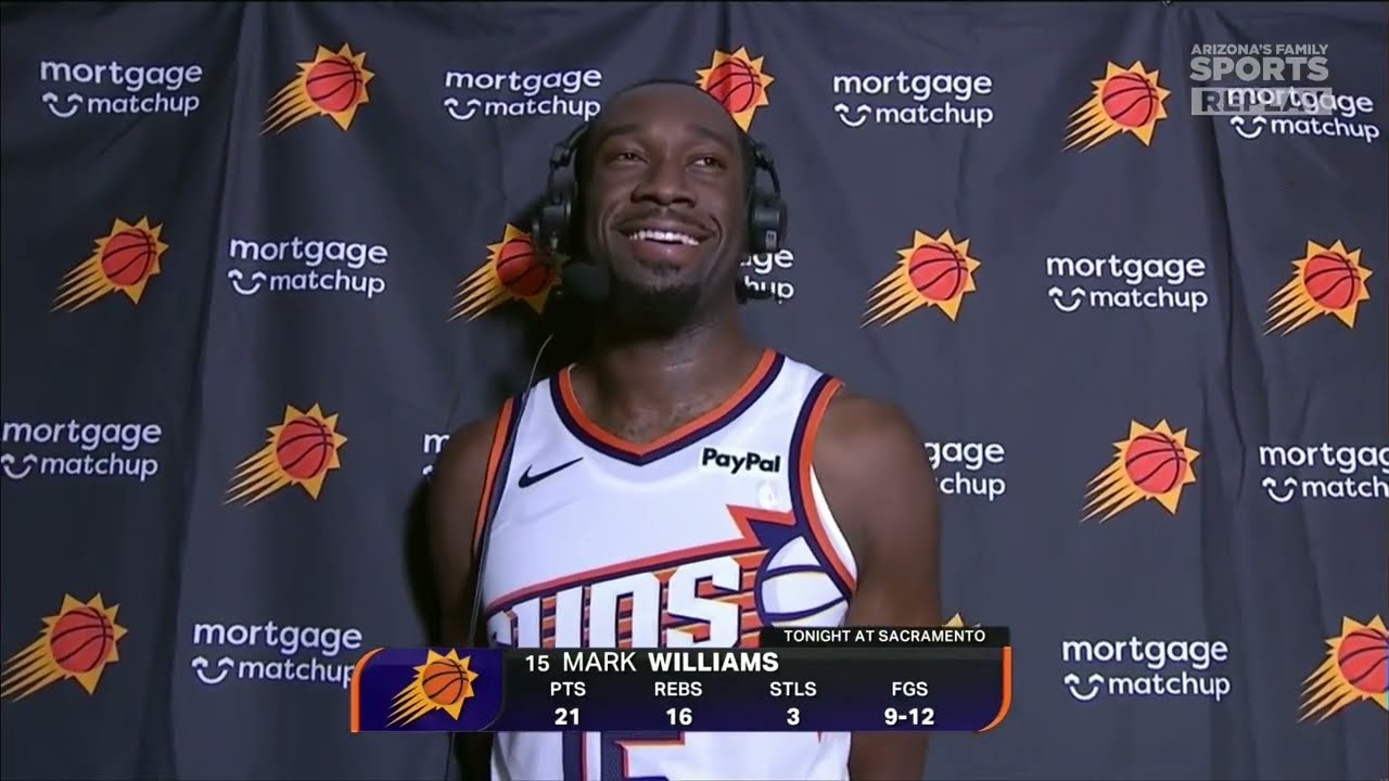Mark Williams Postgame Interview with Tom Chambers and Tom Leander | Phoenix Suns