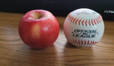 How would a pitcher do if they had to throw an apple instead of a baseball. Besides the apple being destroyed of course.