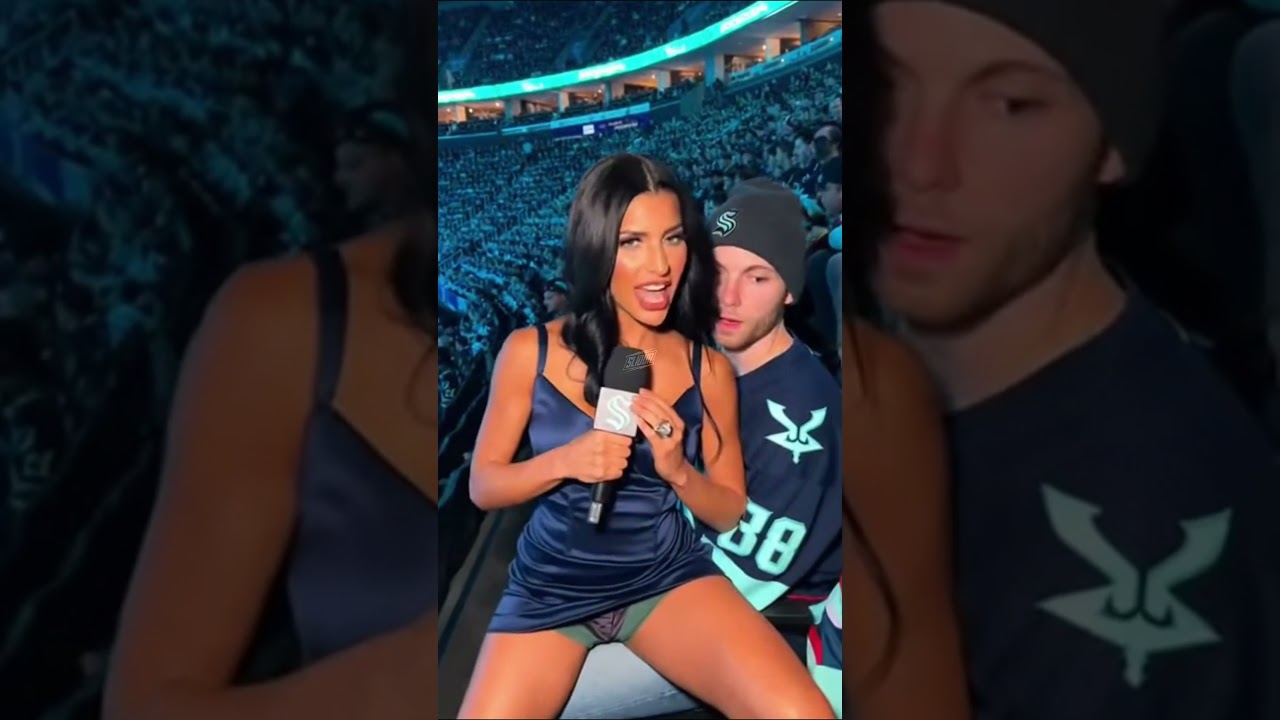 NHL Reporter Fan Interview – Climate Pledge Arena #nhl #nhlhighlights #seattlekraken #funnyshorts