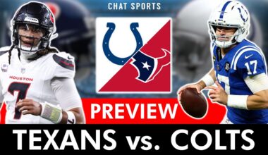 Texans vs. Colts Preview: Daniel Jones Injury VERY SERIOUS + C.J. Stroud Set To SHOCK THE NFL