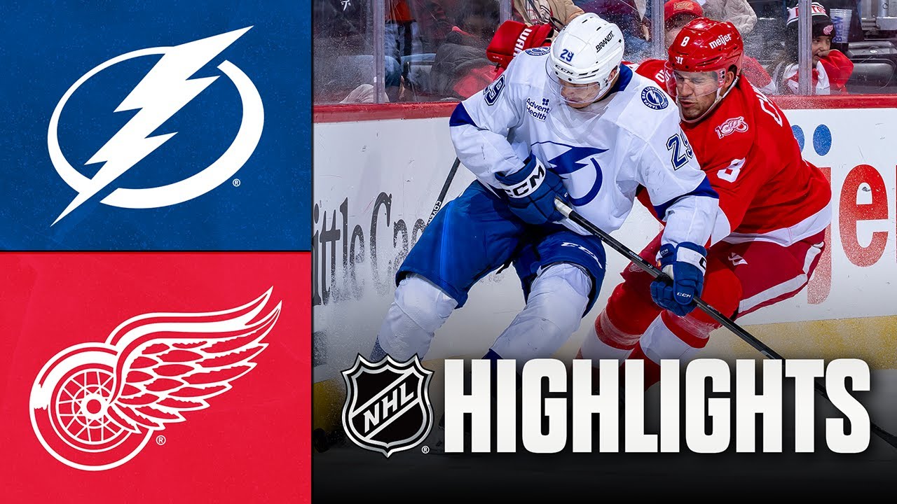 Tampa Bay Lightning vs. Detroit Red Wings | NHL Highlights | November 28, 2025