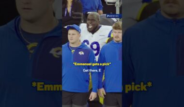 1 minute of Kevin Dotson's HYPED reactions 😤  #nfl #rams #shorts