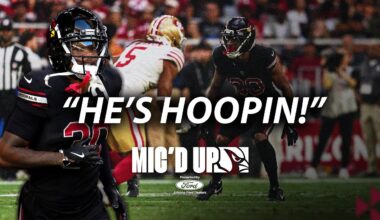Darren Hall "HE'S HOOPING"  | Mic'd Up | AZ Cardinals