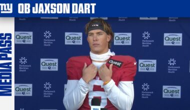 Jaxson Dart on Making Monday Night Football Debut | New York Giants