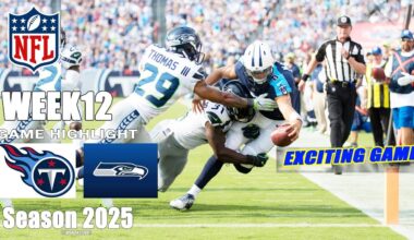Tennessee Titans Vs. Seattle Seahawks WEEK12 Full Game Highlights | 2025 NFL Season