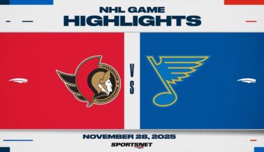 NHL Highlights | Senators vs. Blues - November 28, 2025