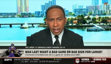 FIRST TAKE | I'm DONE with Ravens! - Stephen A. Smith slams Lamar & BAL after 32-14 loss to Bengals