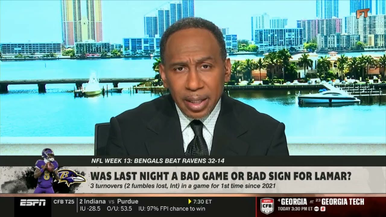 FIRST TAKE | I'm DONE with Ravens! - Stephen A. Smith slams Lamar & BAL after 32-14 loss to Bengals