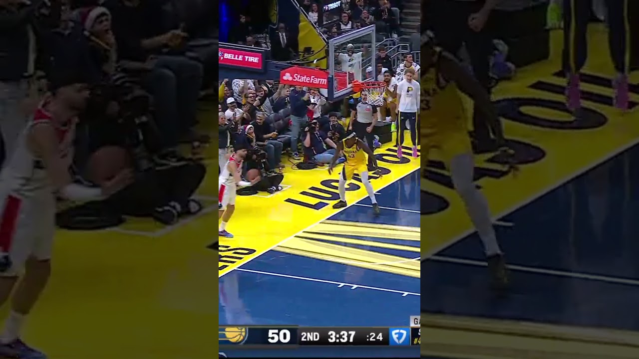 T.J. McConnell Goes Fullcourt to Pascal Siakam Who Drops the Hammer 🔨