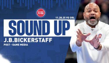 Post-Game Press Conference: J.B. Bickerstaff | Pistons vs. Magic | 11.28.2025