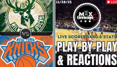 🔴LIVE - Milwaukee Bucks vs New York Knicks - Play-By-Play & Reactions (11/28/25)