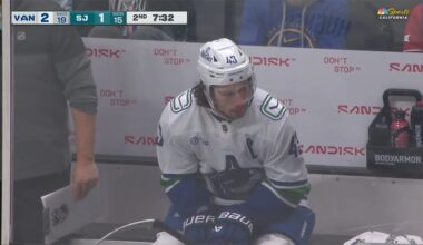 Quinn Hughes 🚫 Unsportsmanlike Conduct 🚫 Against Sharks