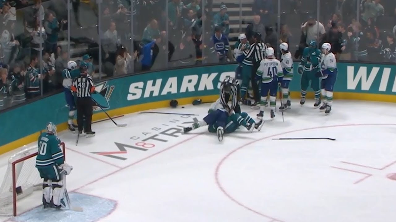 Final Minutes of Play, Canucks @ Sharks
