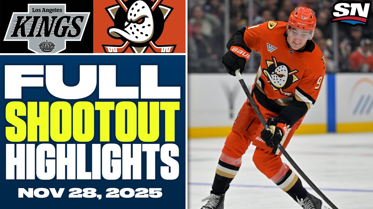 Los Angeles Kings at Anaheim Ducks | FULL Shootout Highlights - November 28, 2025.