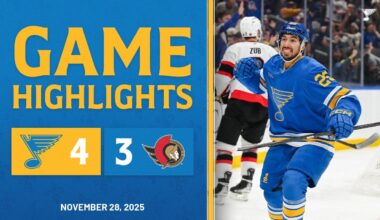 Game Highlights: Blues 4, Senators 3