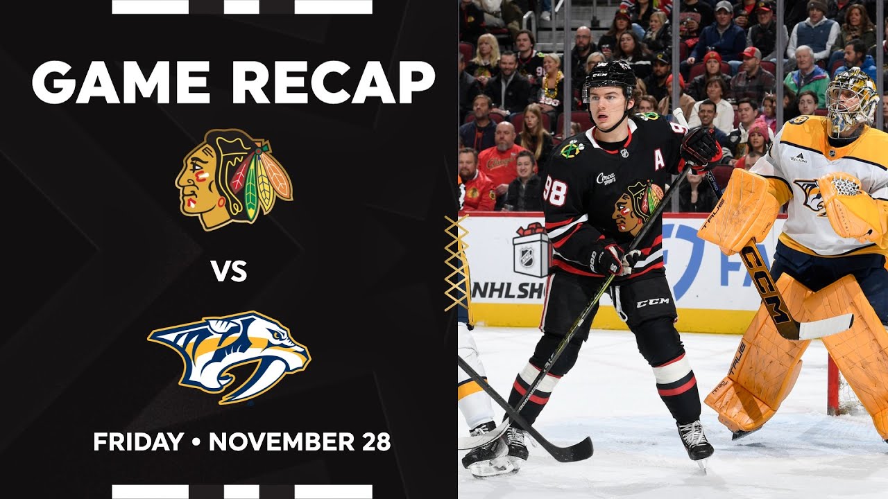 Blackhawks vs. Predators Game Highlights | 11.28.25