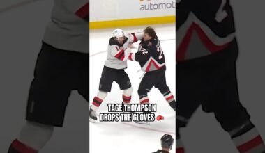 TAGE THOMPSON VS STEFAN NOESEN 🥊🥊🥊 #nhl #fighting #fight #hockey