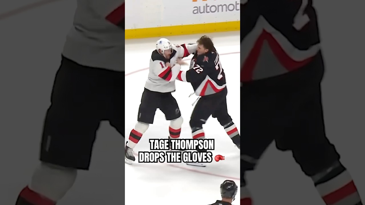 TAGE THOMPSON VS STEFAN NOESEN 🥊🥊🥊 #nhl #fighting #fight #hockey