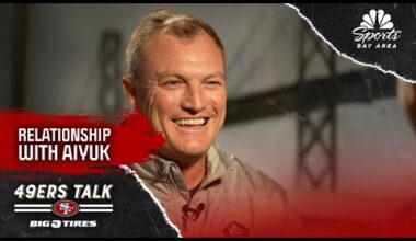 John Lynch describes 49ers' current relationship with receiver Brandon Aiyuk | NBC Sports Bay Area