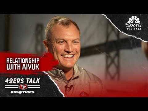 John Lynch describes 49ers' current relationship with receiver Brandon Aiyuk | NBC Sports Bay Area