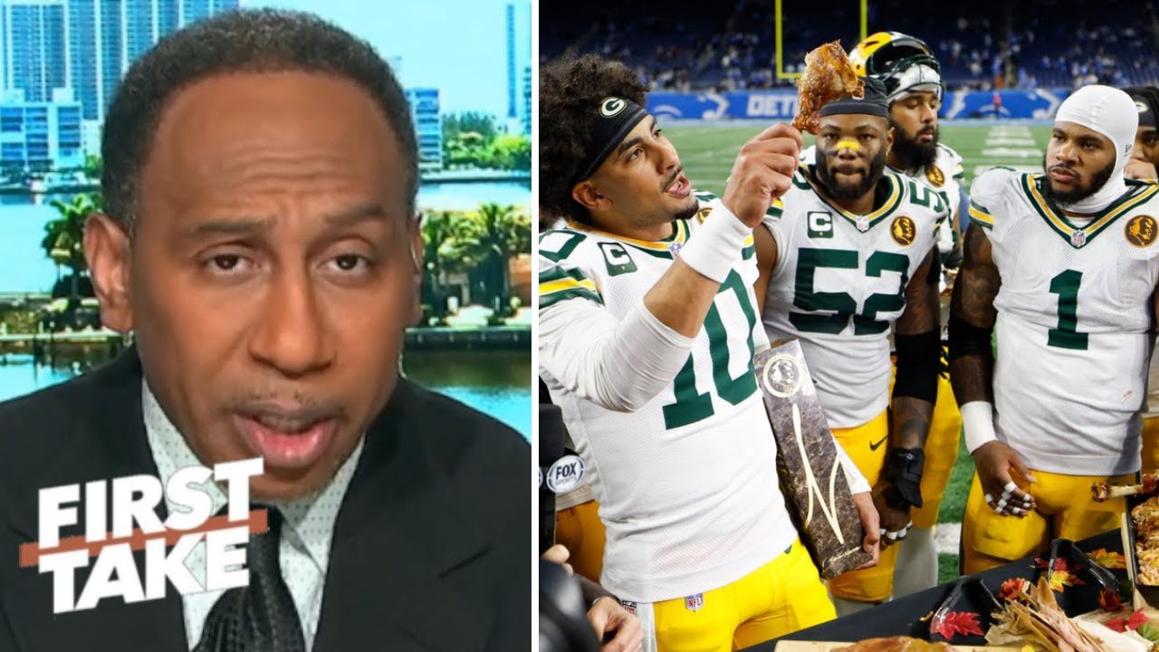 FIRST TAKE | Go Packers Go!! - Stephen A. is FIRED UP after Jordan Love & Micah Parsons sweep Lions