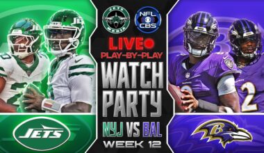 🚨 Jets vs Ravens LIVE Watch Party & Play-By-Play Reaction 🟢 🟣