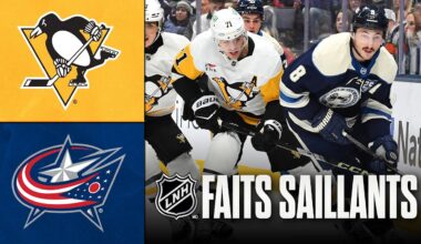 Penguins vs Blue Jackets | 28/11/25 | Faits saillants