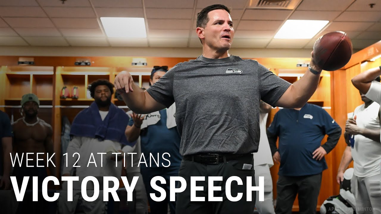 Head Coach Mike Macdonald's Postgame Victory Speech After The Win Over The Titans in Week 12