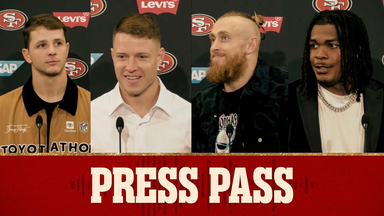 Purdy, McCaffrey, Kittle Brown: 'I Have a Great Team Around Me' | 49ers